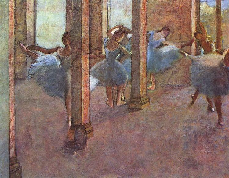 Edgar Degas Tanzerinnen im Foyer oil painting image